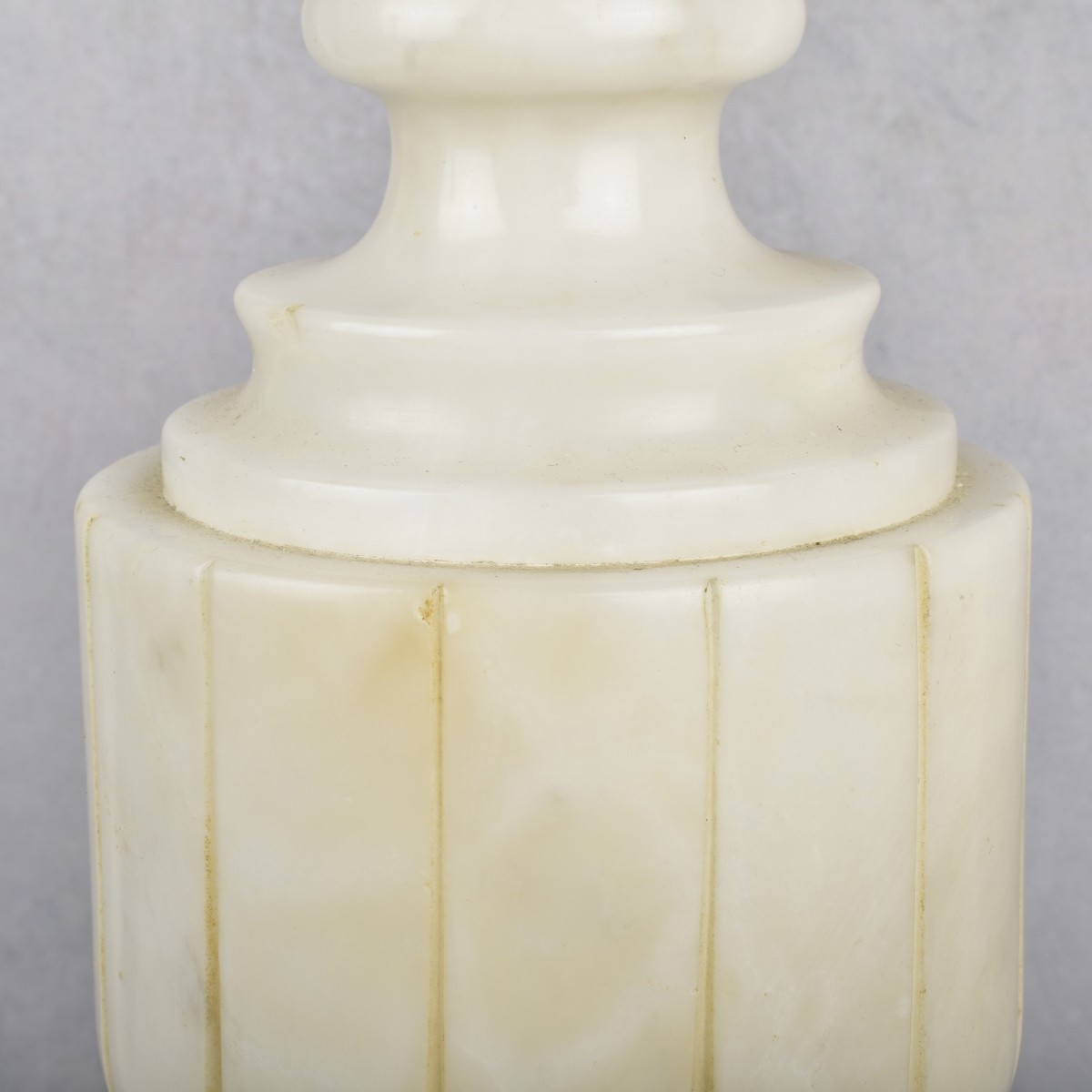 Vintage Carrera Marble Table Lamps
