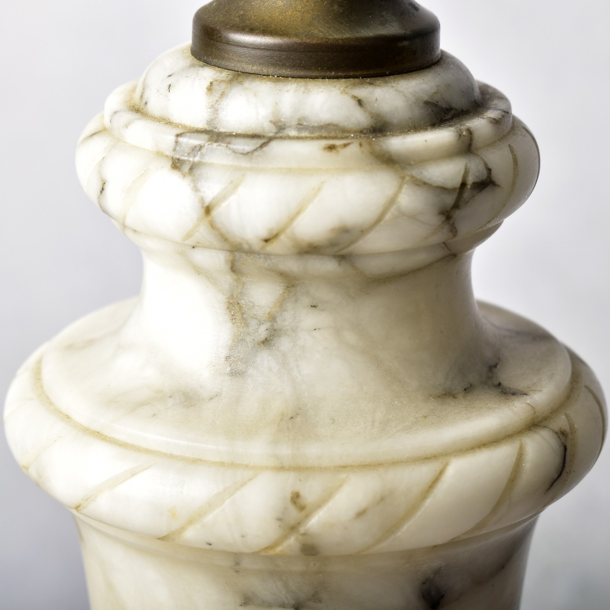 Vintage Carrera Marble Table Lamps
