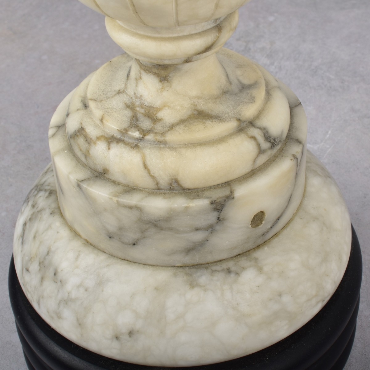 Vintage Carrera Marble Table Lamps