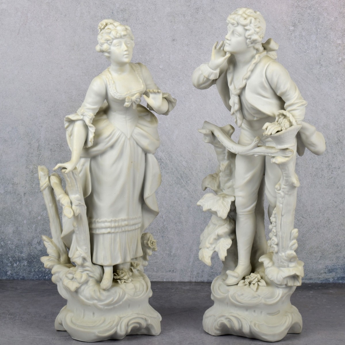 J. Laurent Continental Bisque Figures