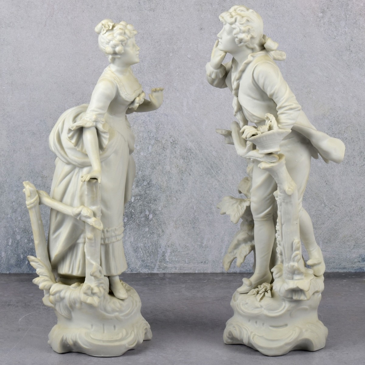 J. Laurent Continental Bisque Figures