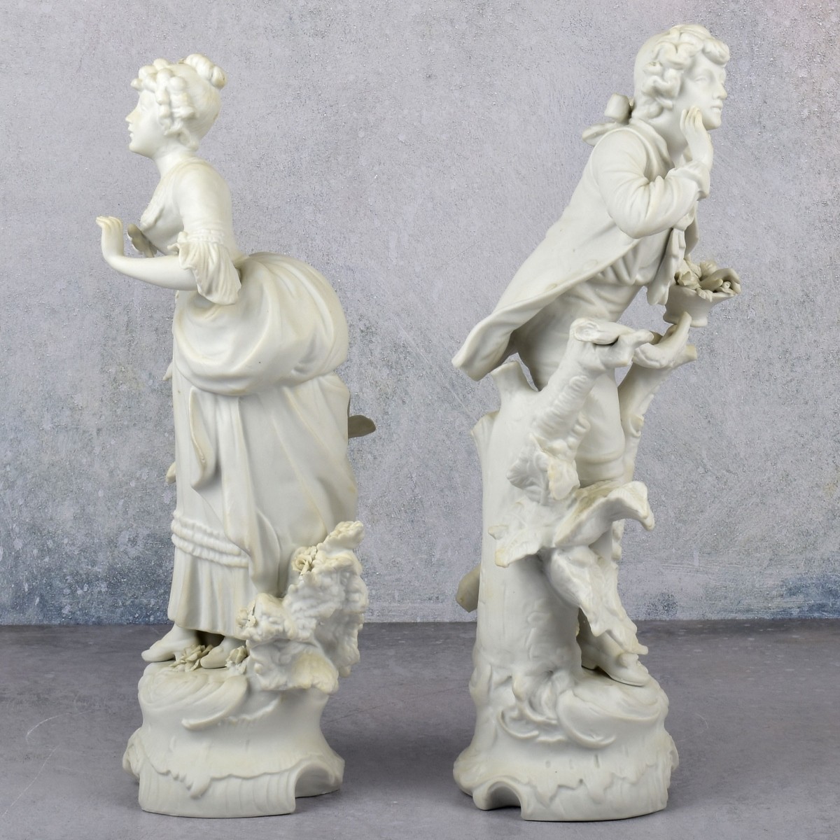 J. Laurent Continental Bisque Figures