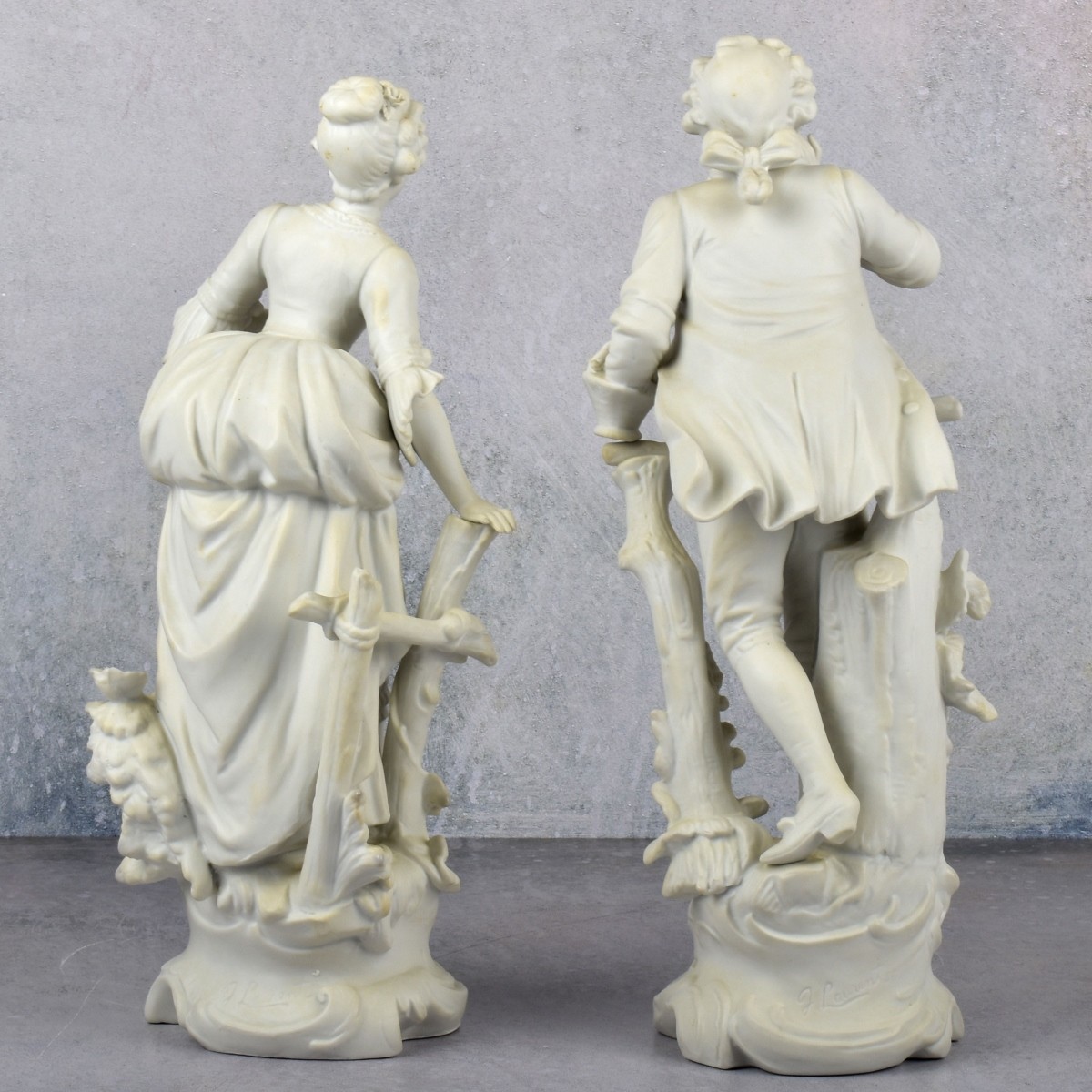 J. Laurent Continental Bisque Figures