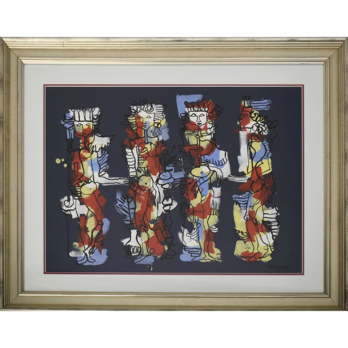 Attrib. to: Rene Portocarrero, Cuban (1912-1985)