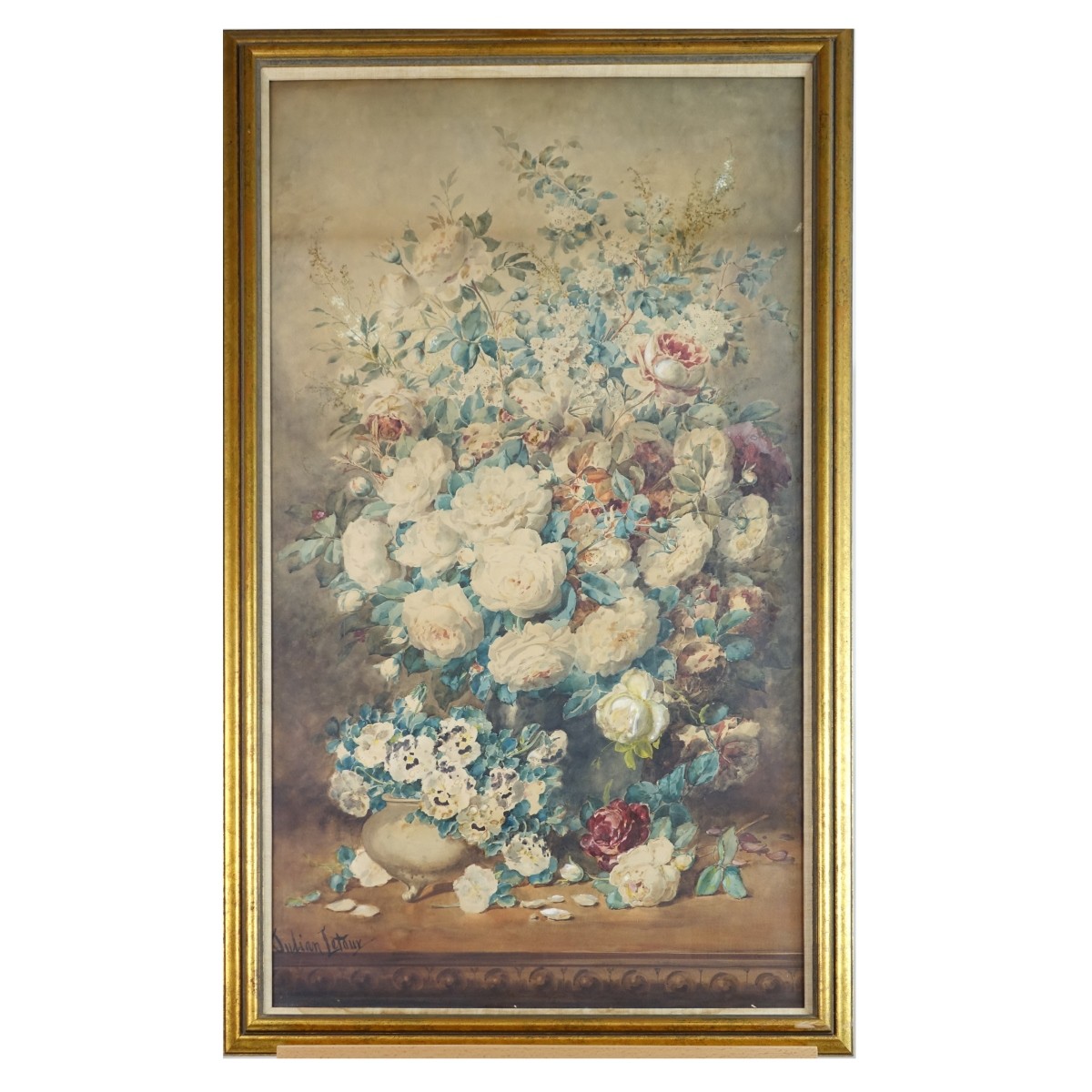 Julian Letour (French 19th Century ) Watercolor