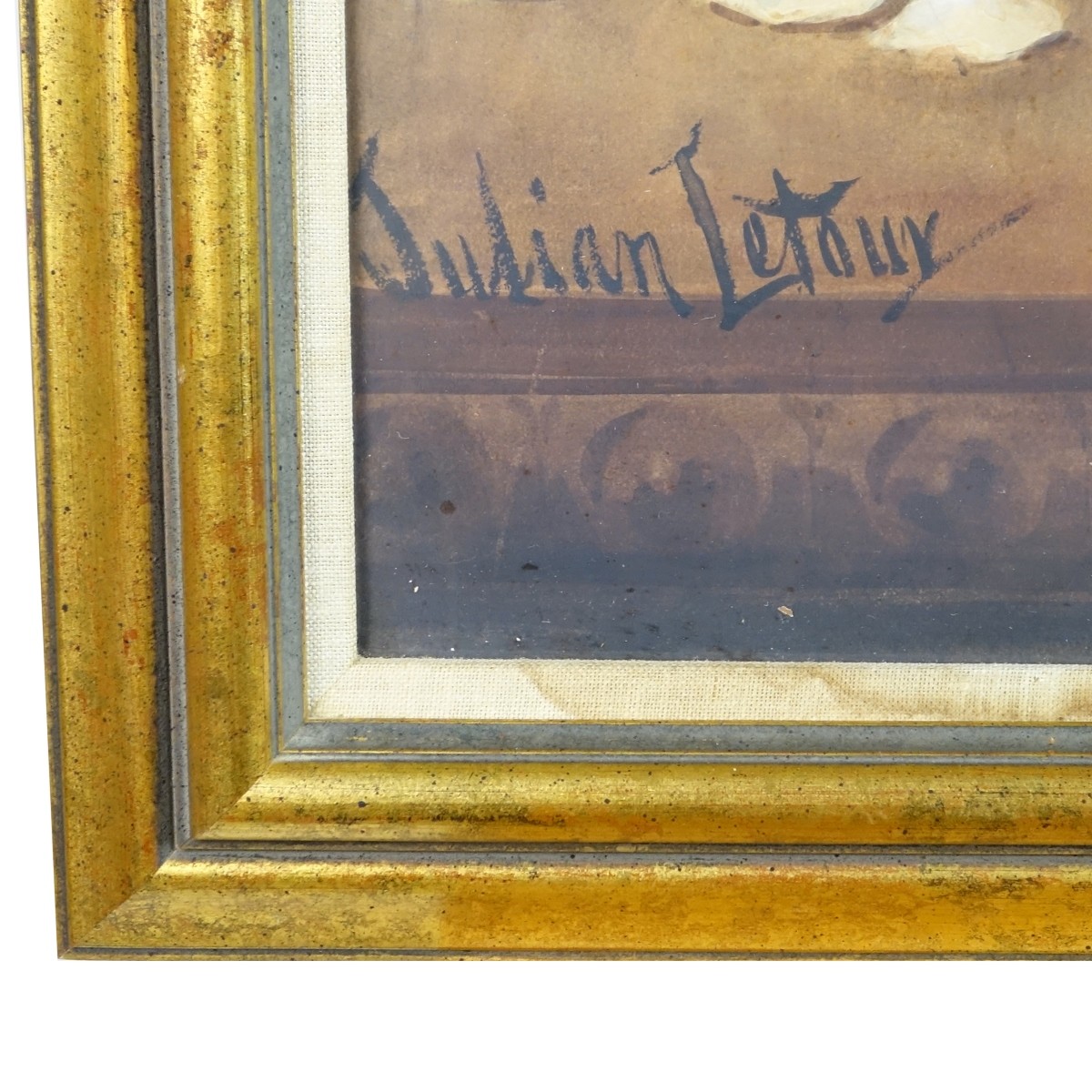 Julian Letour (French 19th Century ) Watercolor