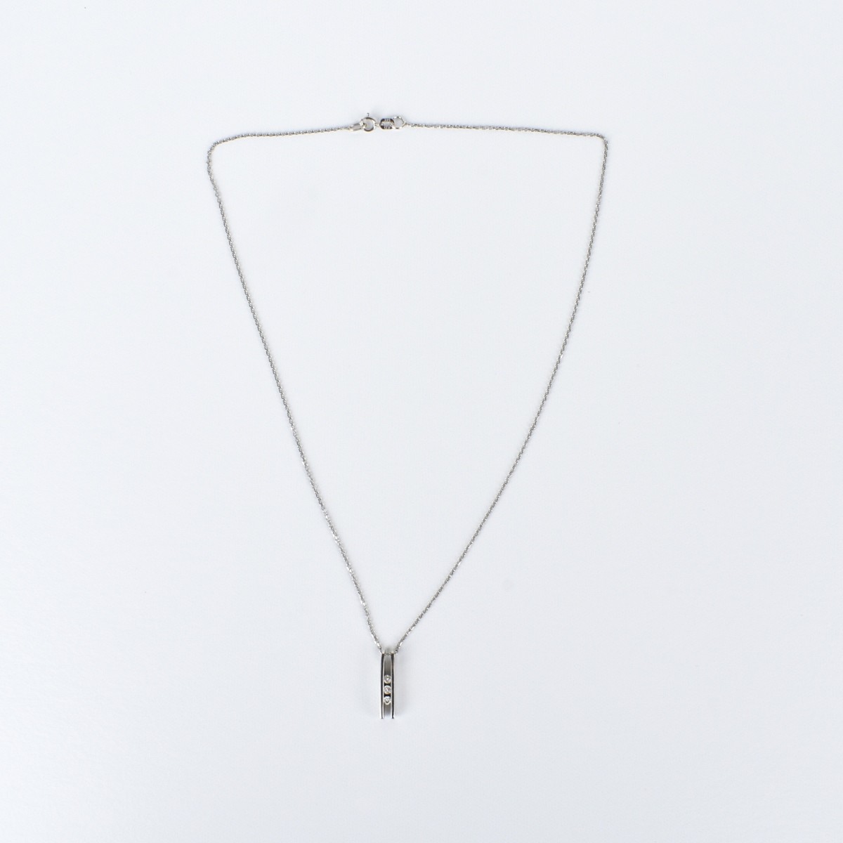Diamond and 14K Pendant Necklace