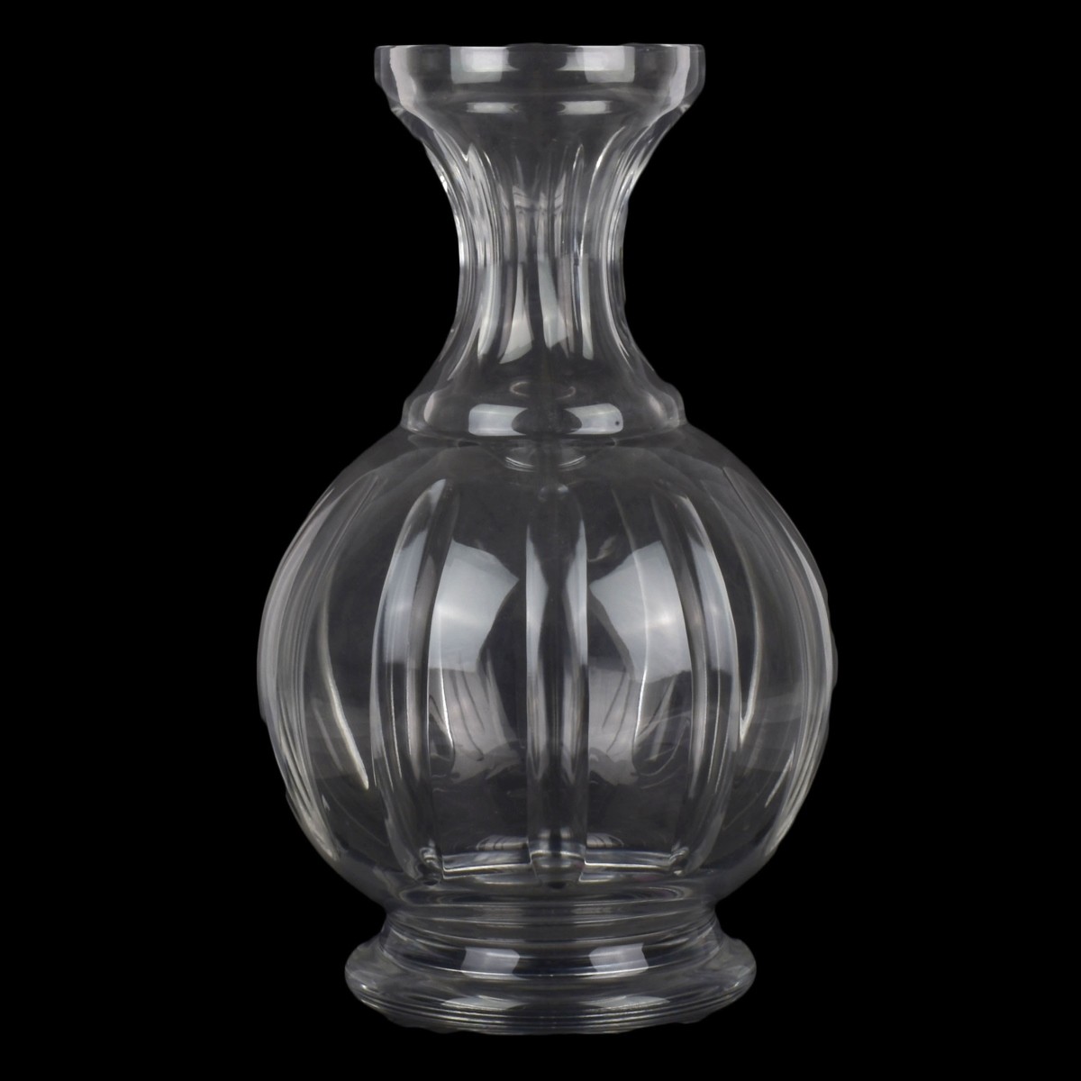 Lead Crystal Bulbous Shape Vase