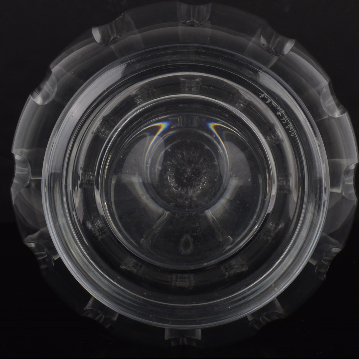 Lead Crystal Bulbous Shape Vase