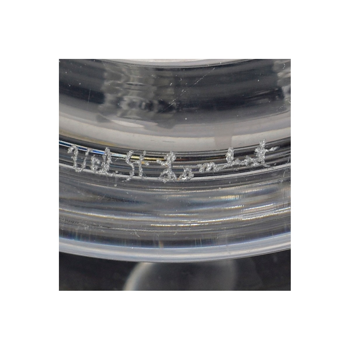 Lead Crystal Bulbous Shape Vase