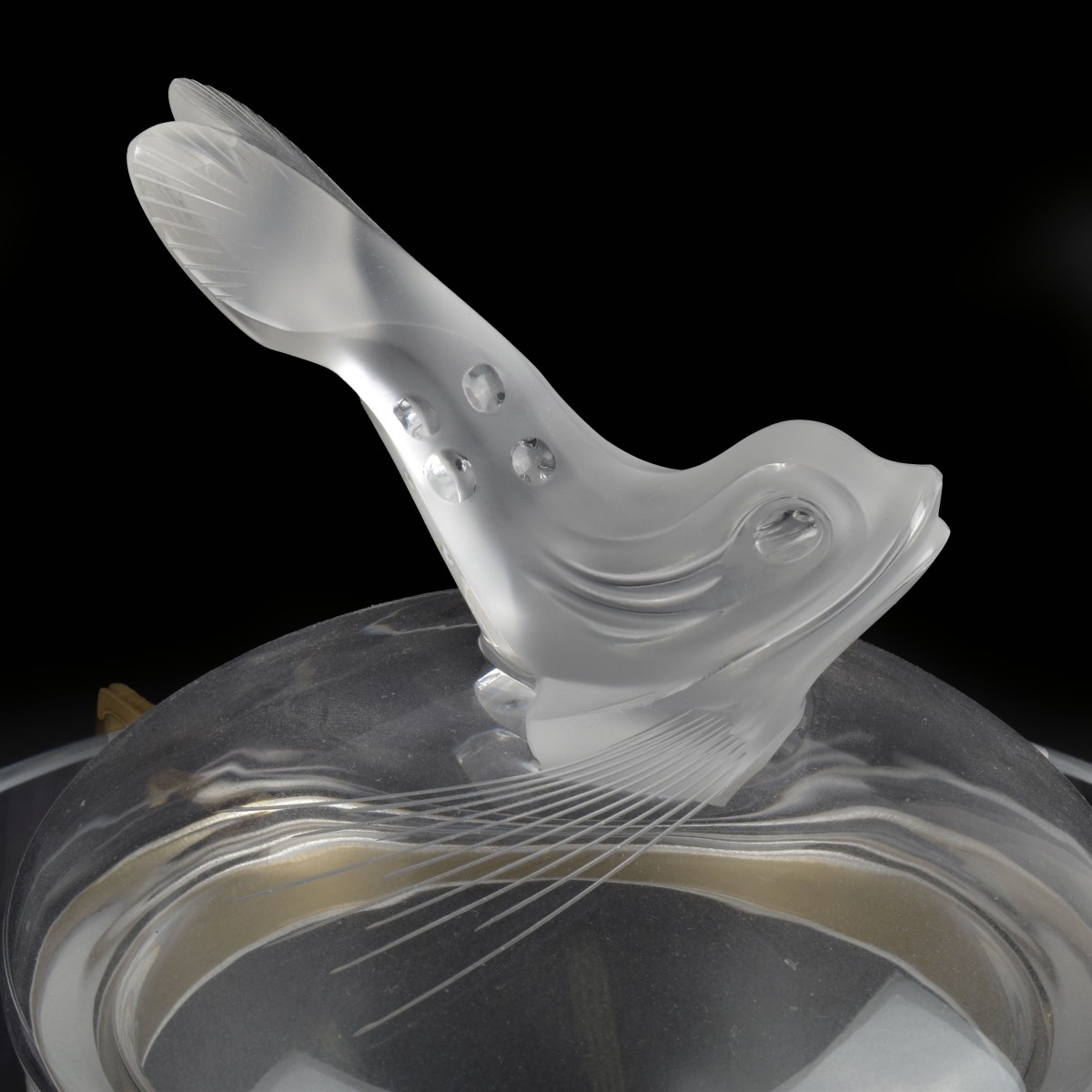 Lalique "Igor" Crystal Caviar Set