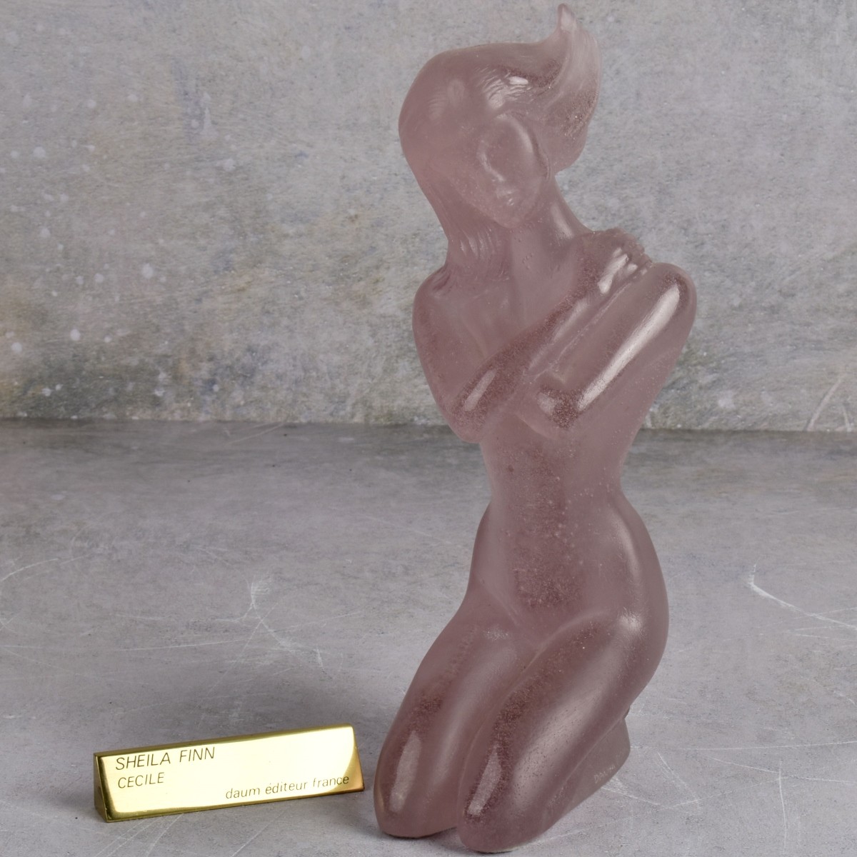Daum French Pate de Verre Glass Figurine