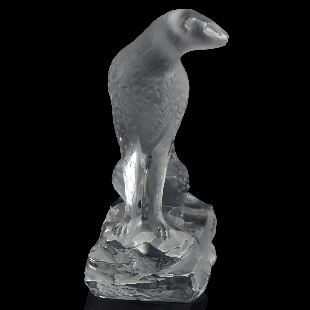 Lalique France Crystal "Tancrede" Cheetah Figure
