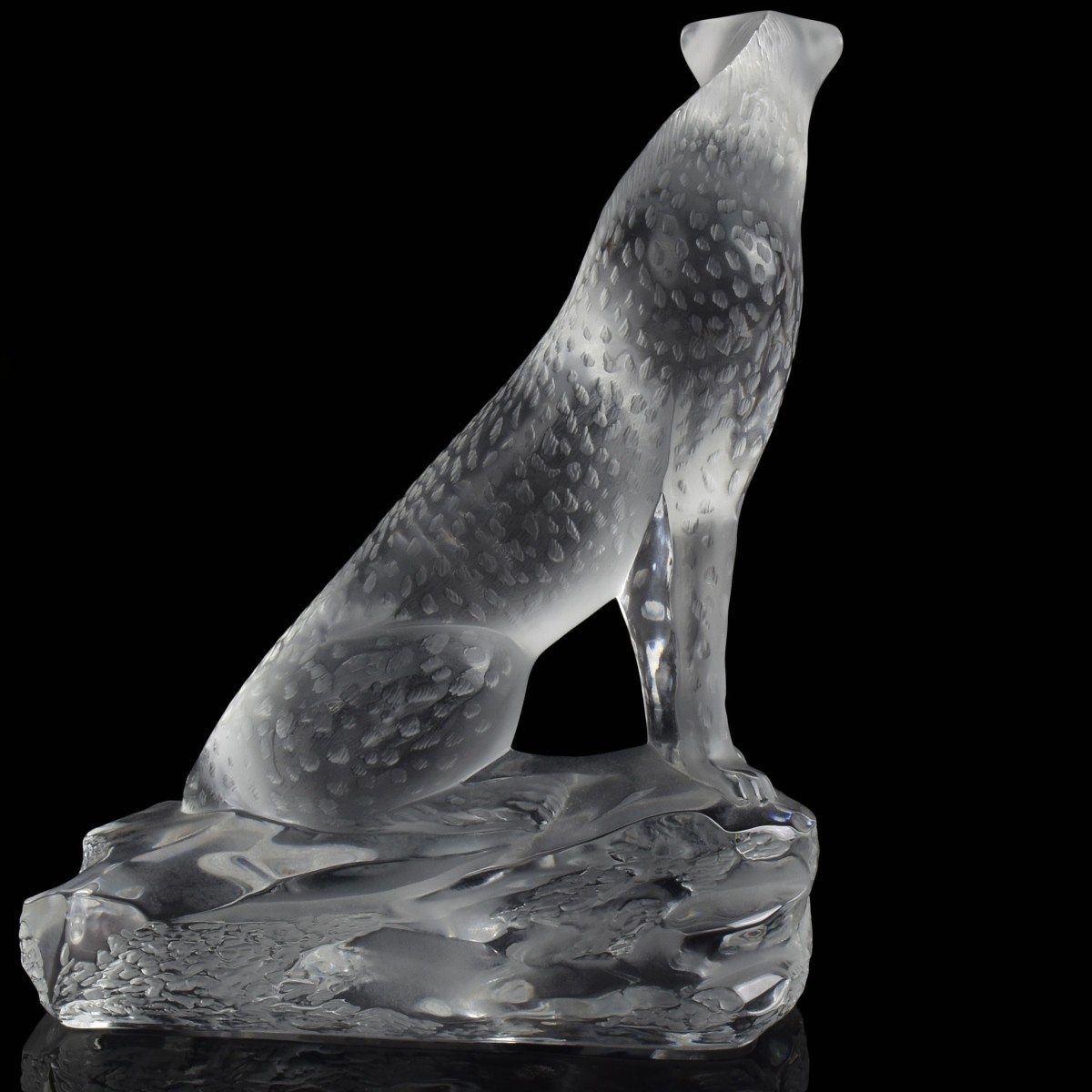 Lalique France Crystal "Tancrede" Cheetah Figure