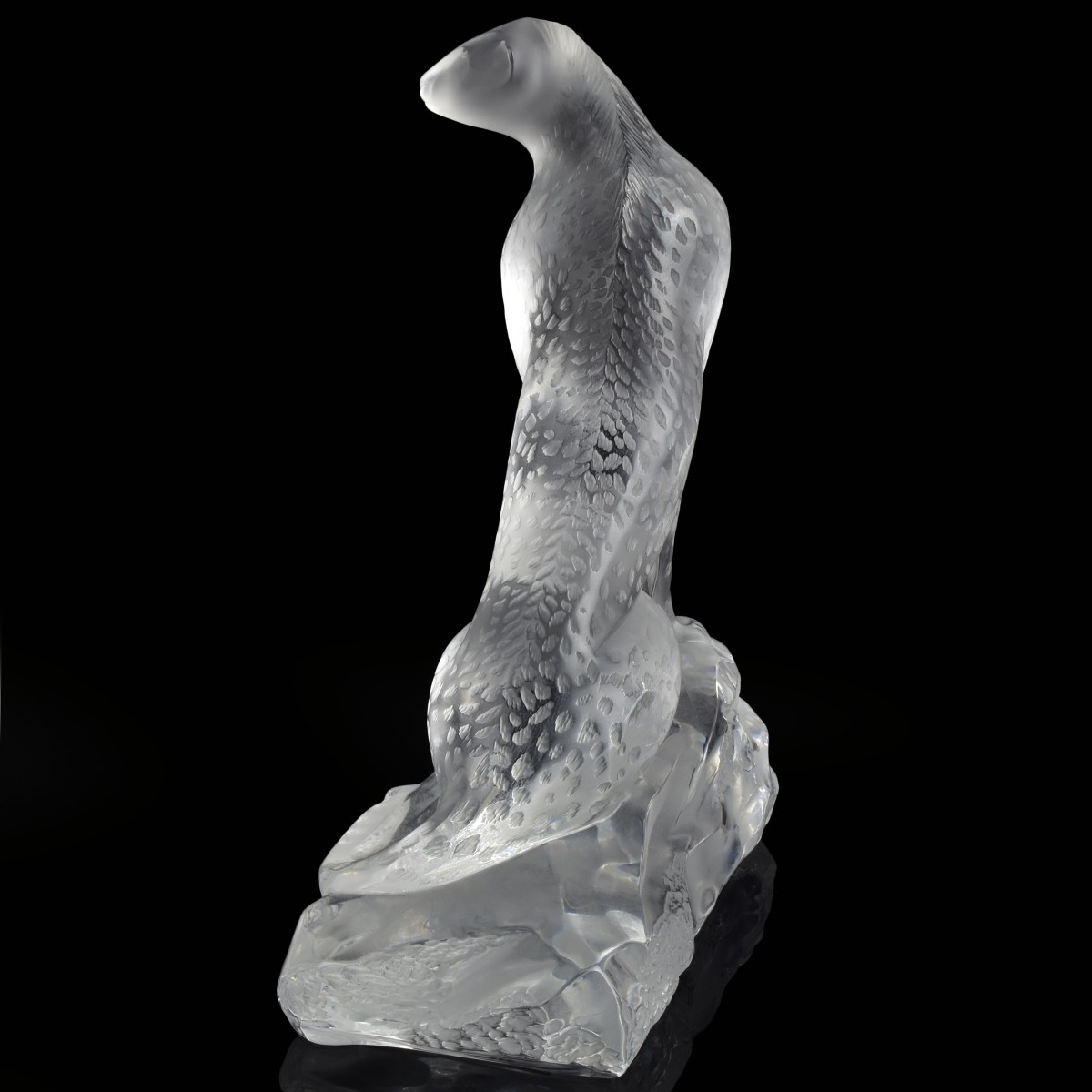 Lalique France Crystal "Tancrede" Cheetah Figure