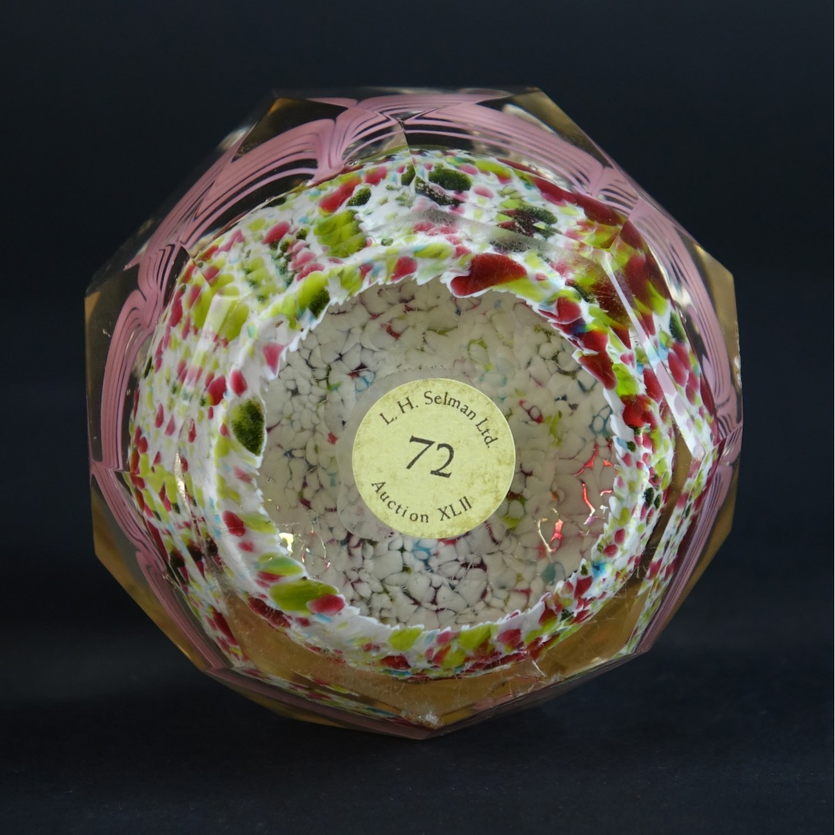 Bohemian Czech Art Glass Dove Paperweight