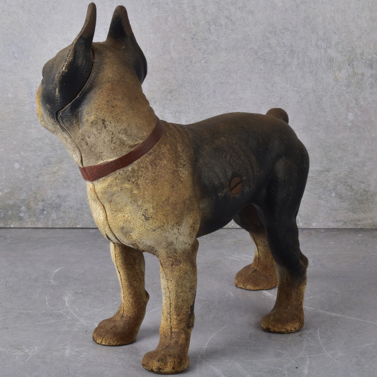 Boston Terrier Iron Door Stopper
