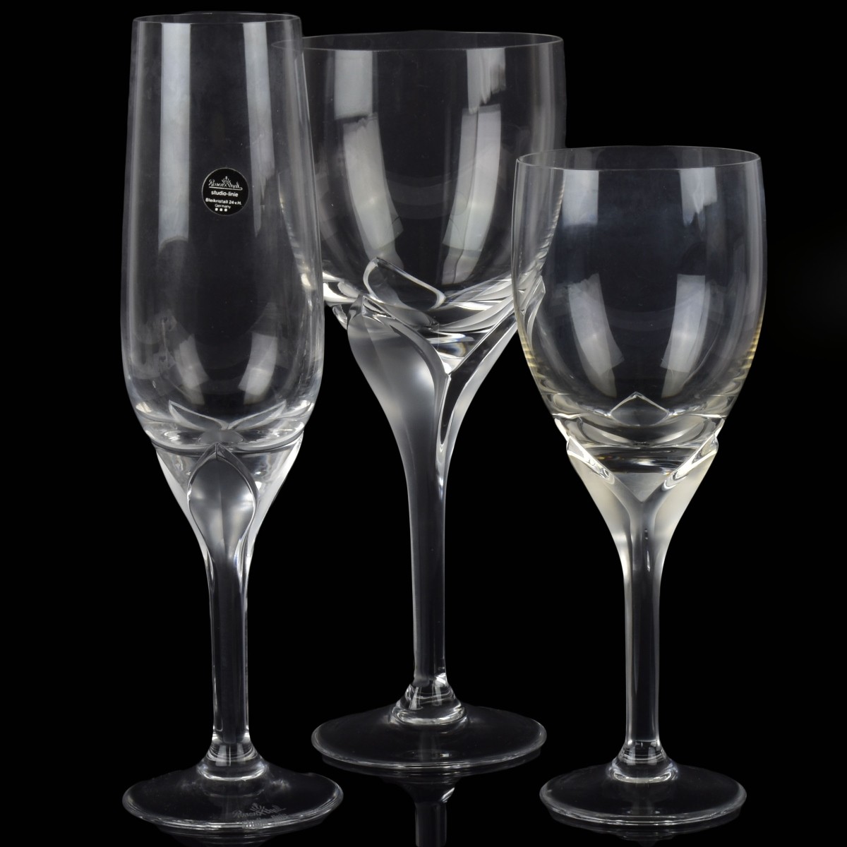 Rosenthal Iris Pattern Frosted Stemware