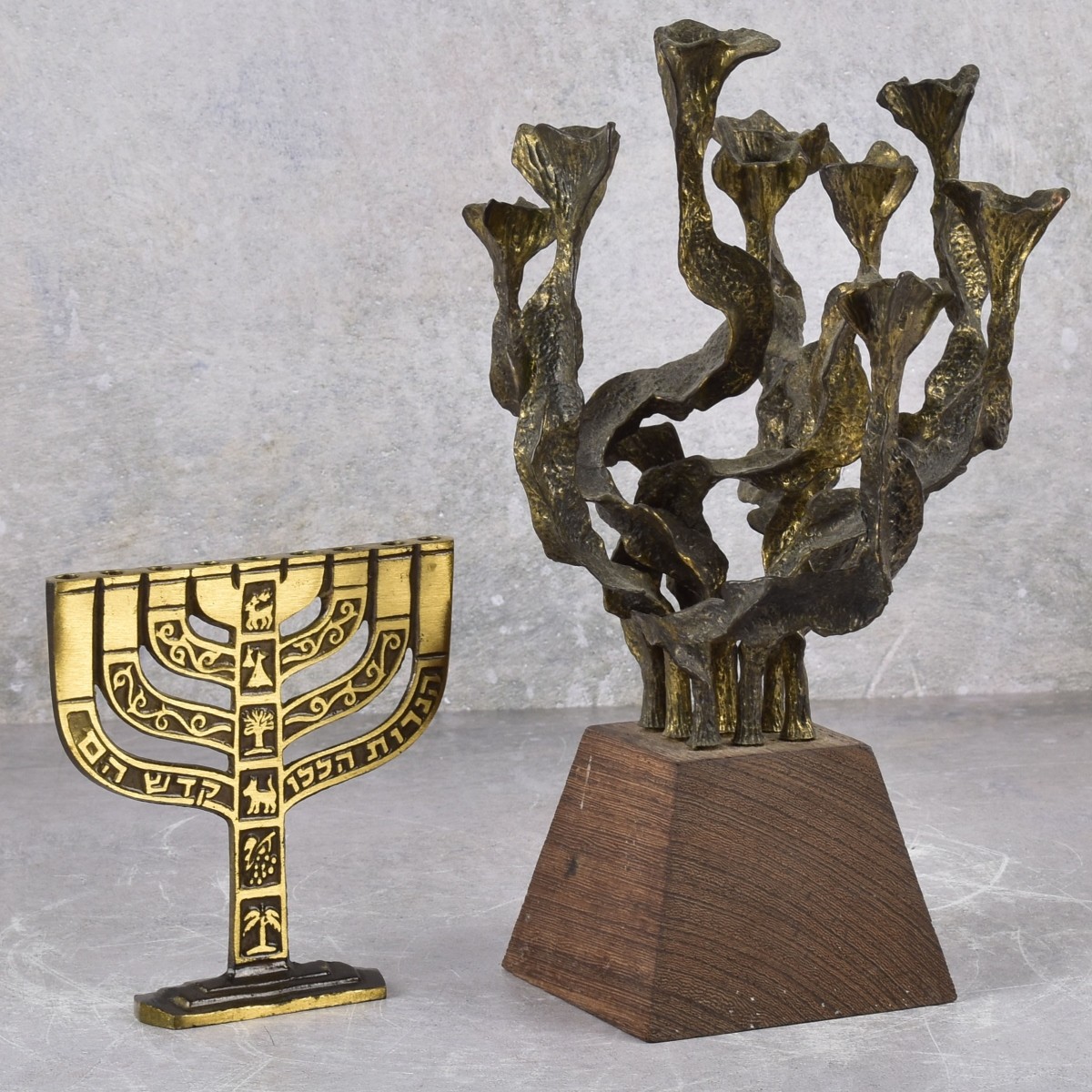 Collection of Vintage Menorahs