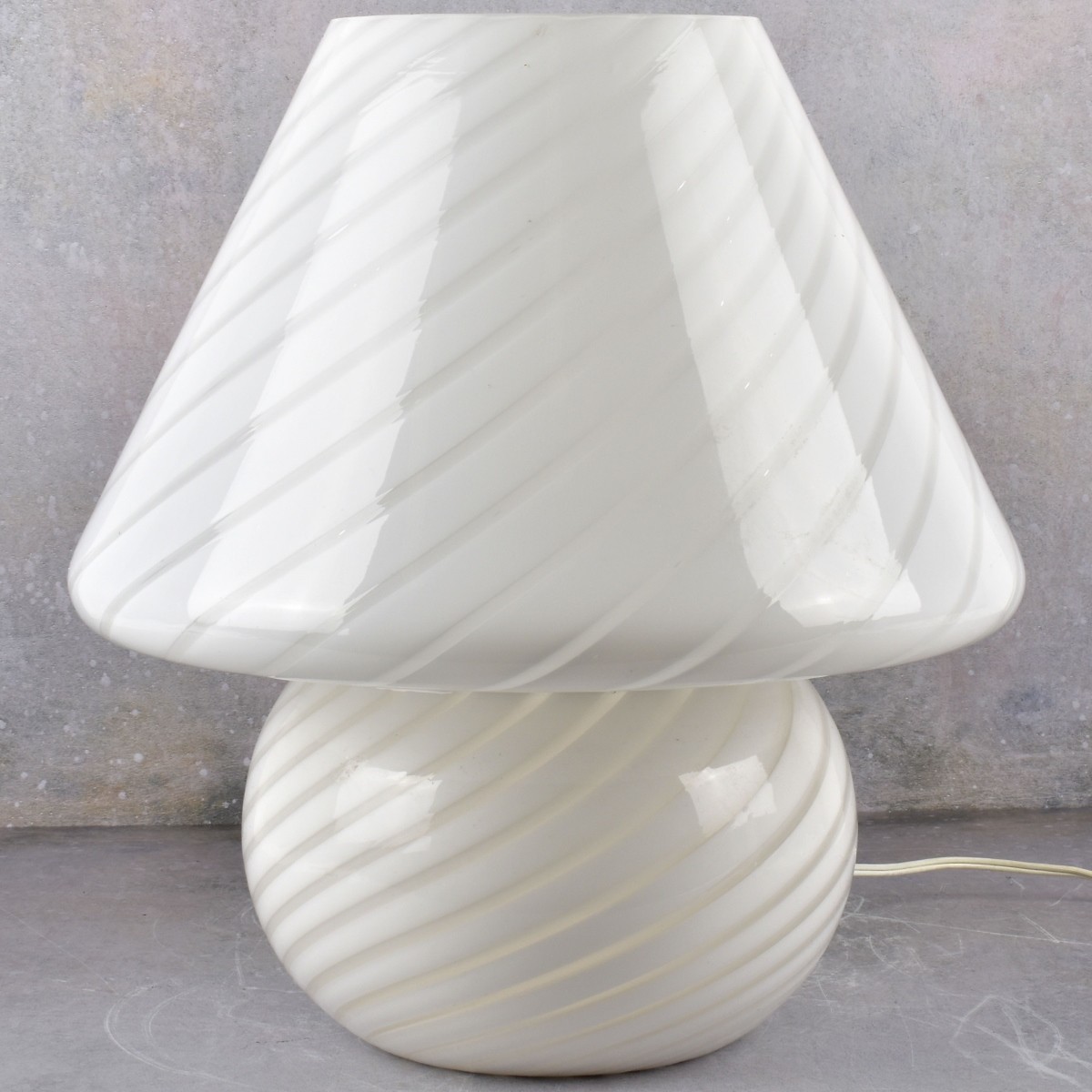 Vintage Retro Murano Glass Mushroom Lamp