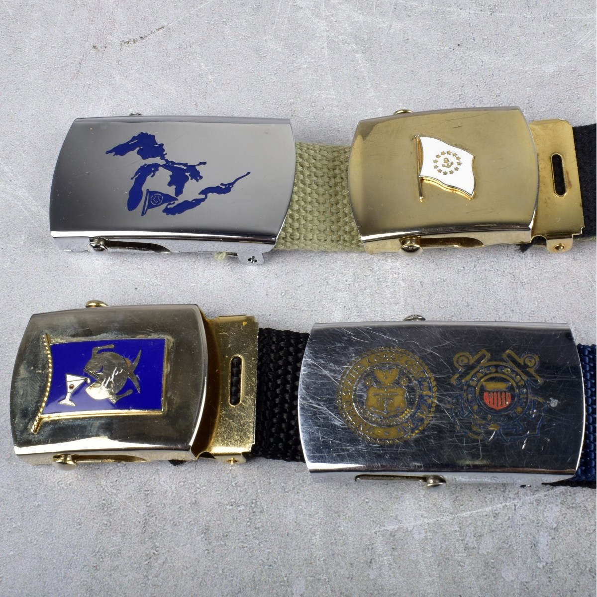 Multicolored Canvas Belts