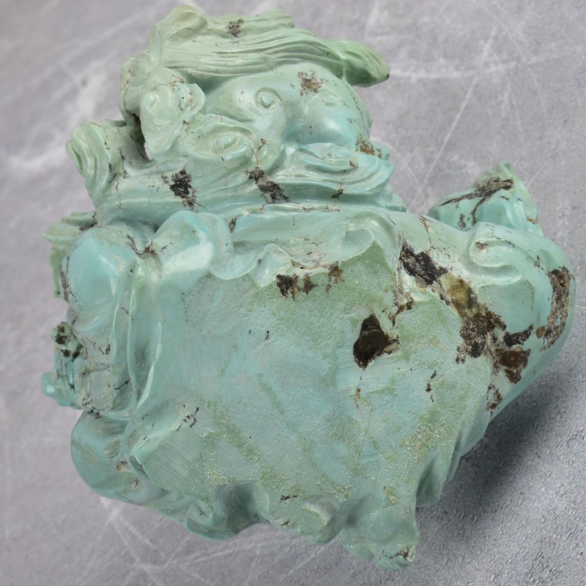Antique Chinese Turquoise Carving