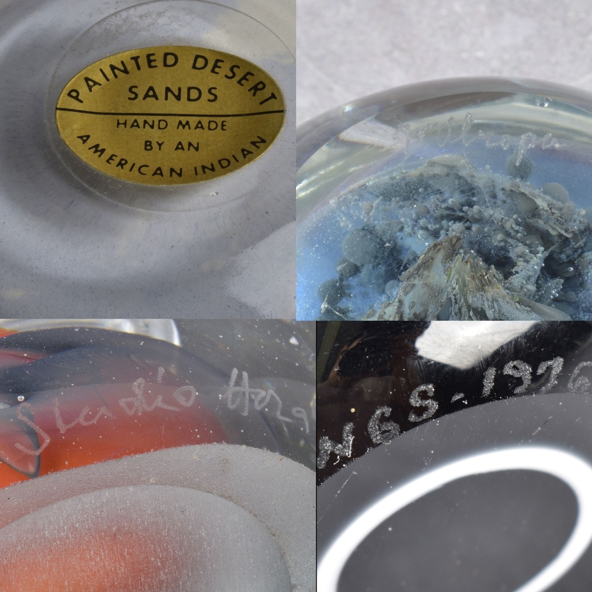 Box Lot of Vintage Paperweights