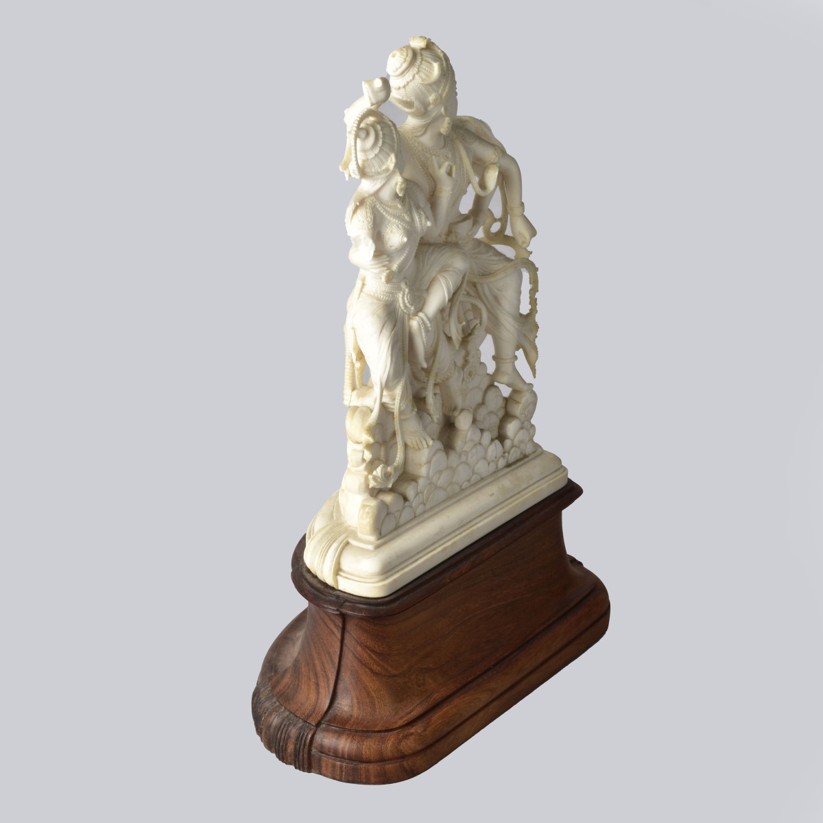 Antique Carved Idols Shiva and Parvati