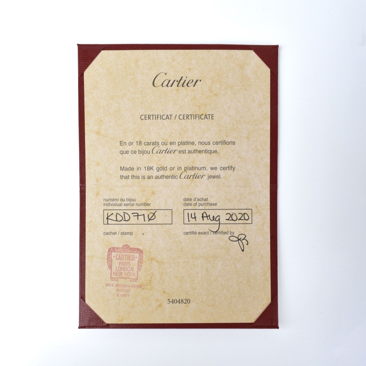 Cartier 18K Juste Un Clou Bracelet
