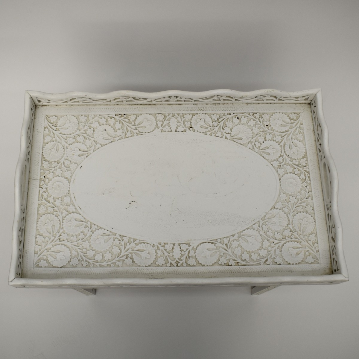 Vintage White Moroccan Table