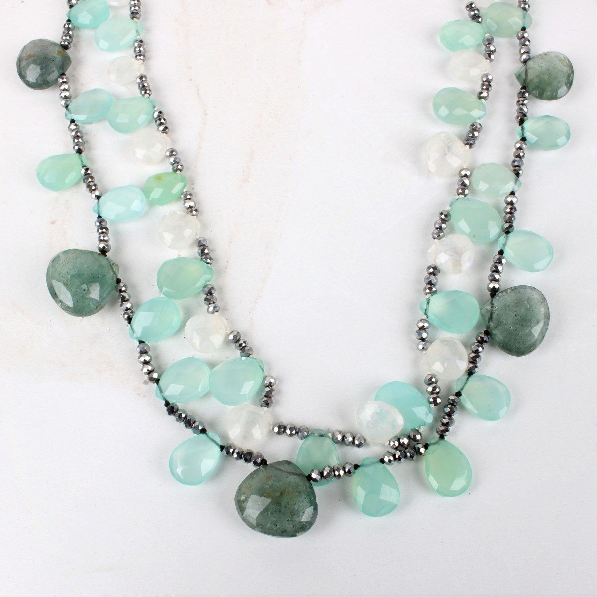 Quartz and Hematite Necklace