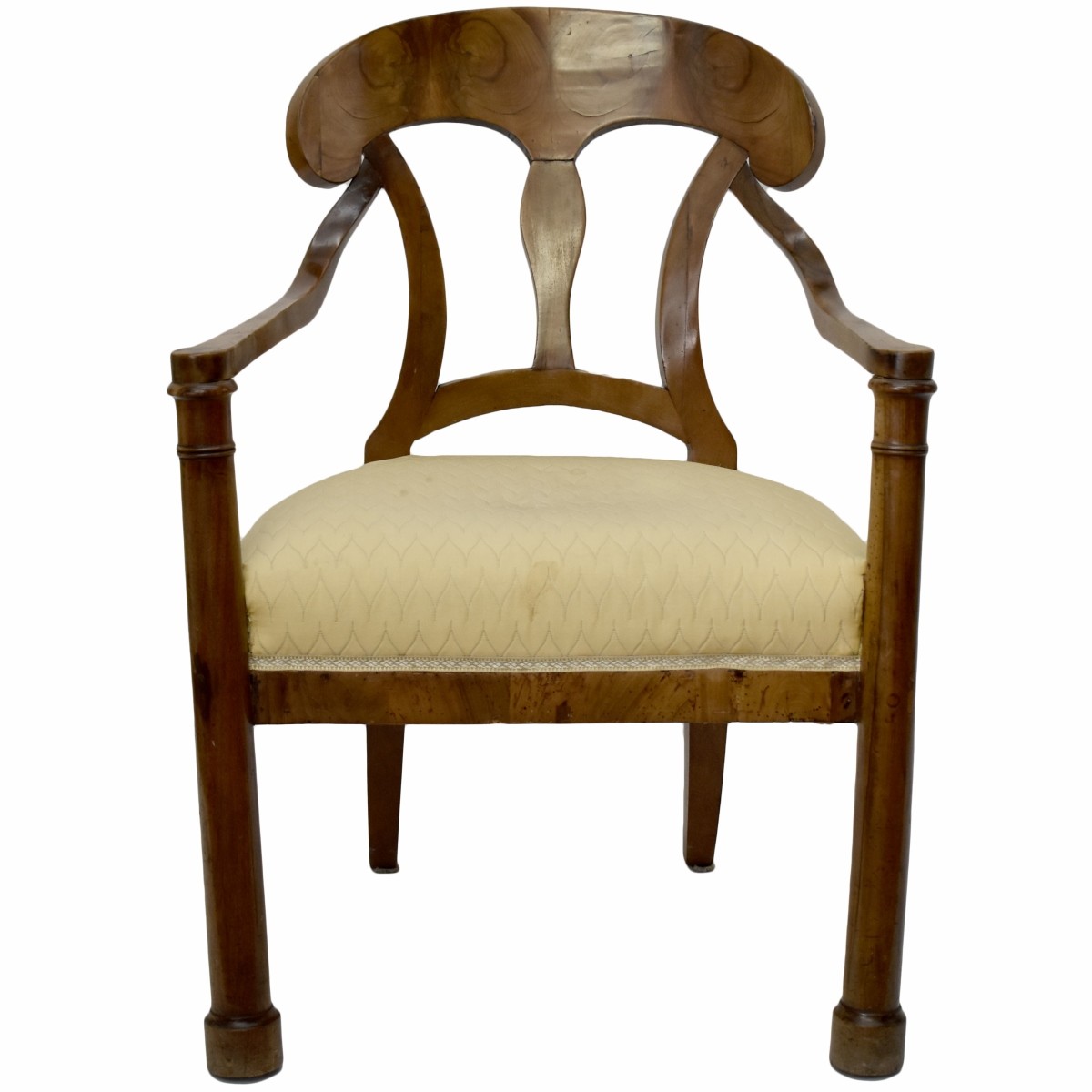 Biedermeier Cherry Wood Arm Chair