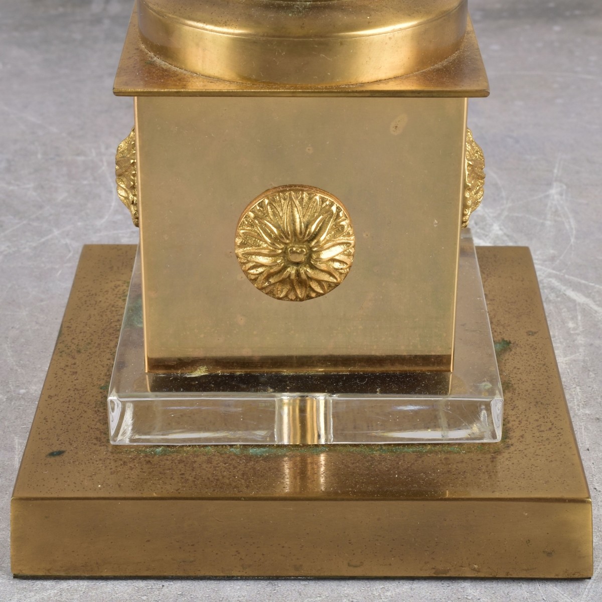 Mid-century Modern Neo-classical Glass Lamps
