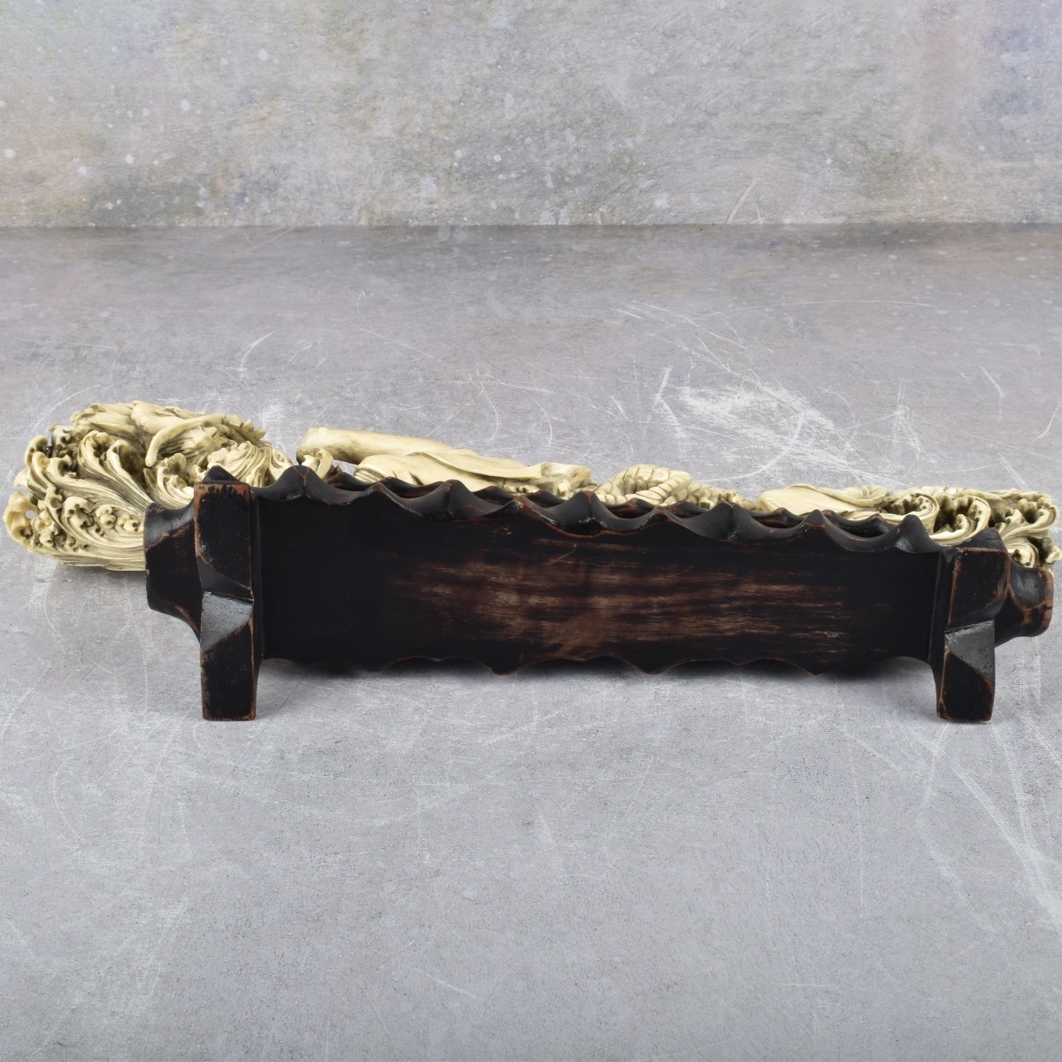Antique Carved Chinese Sculpture of a Dragon