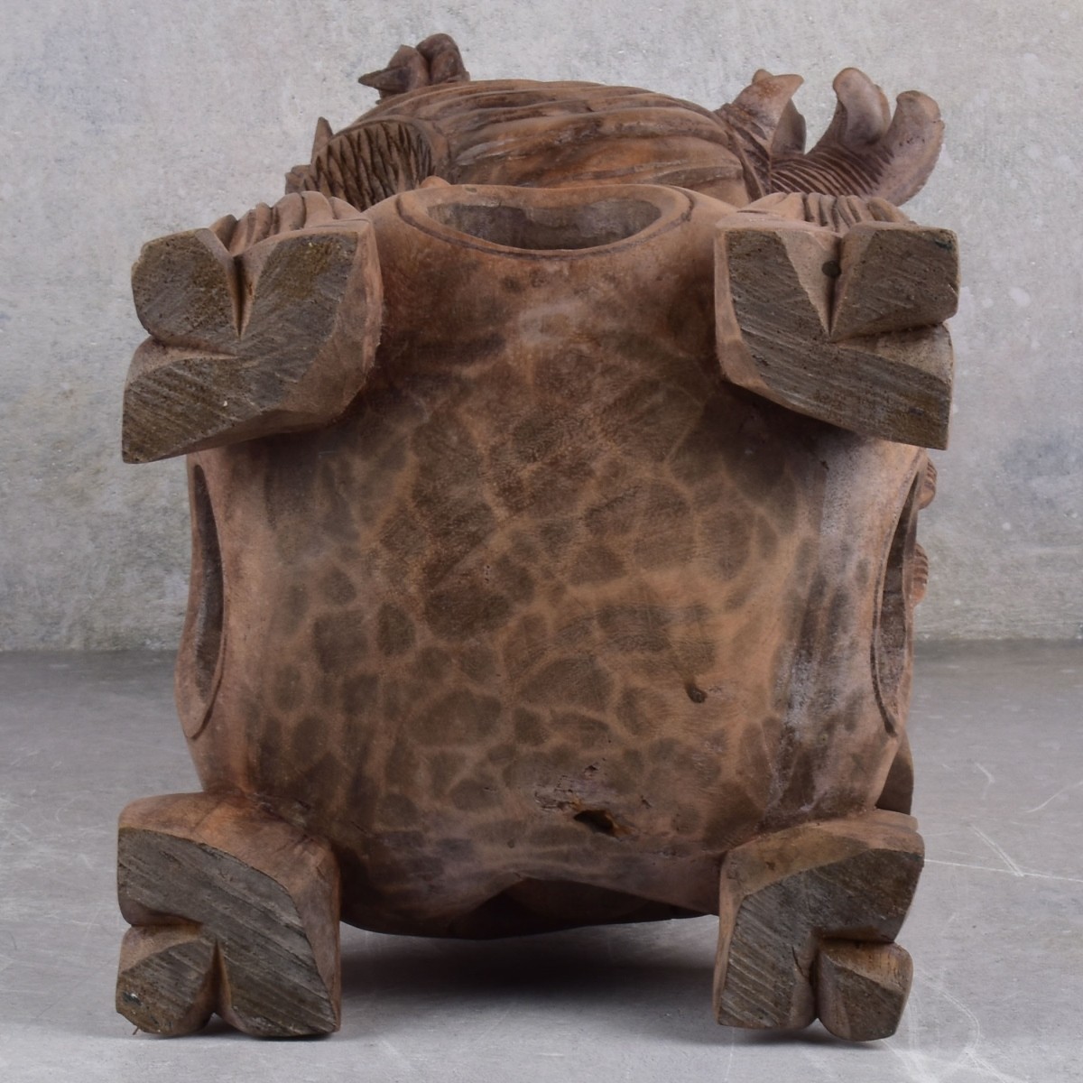 Vintage Carved Chinese Dragon Sculptures