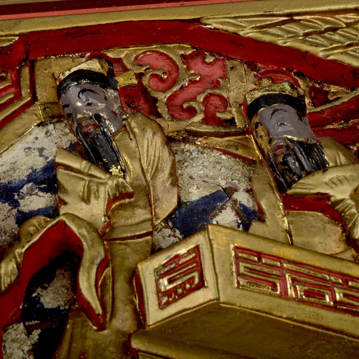 Antique Gilt Wood Chinese Wood Panels