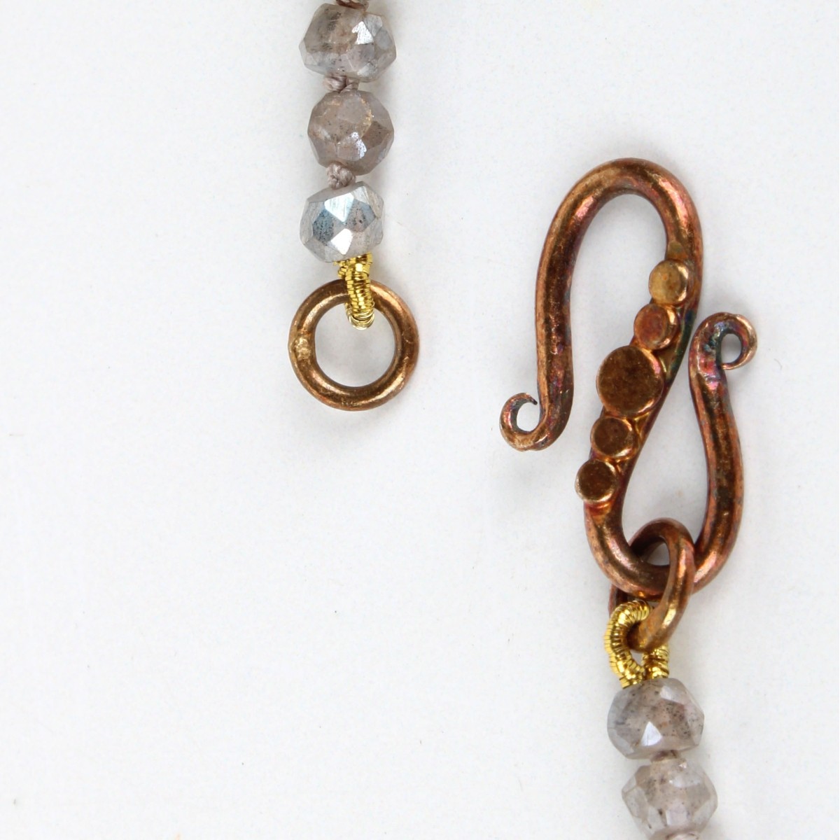 Labradorite and Pearl Necklaces