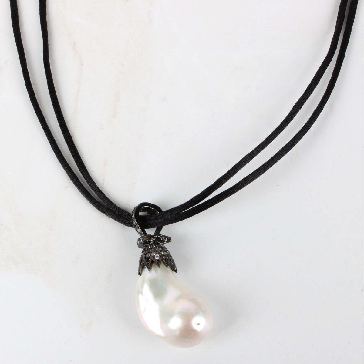 Large Baroque Pearl Necklace