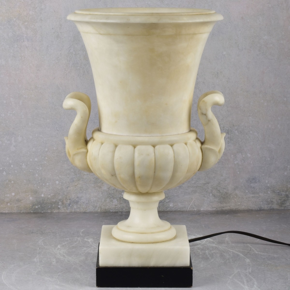 Vintage Marble Urn Shape Lamp