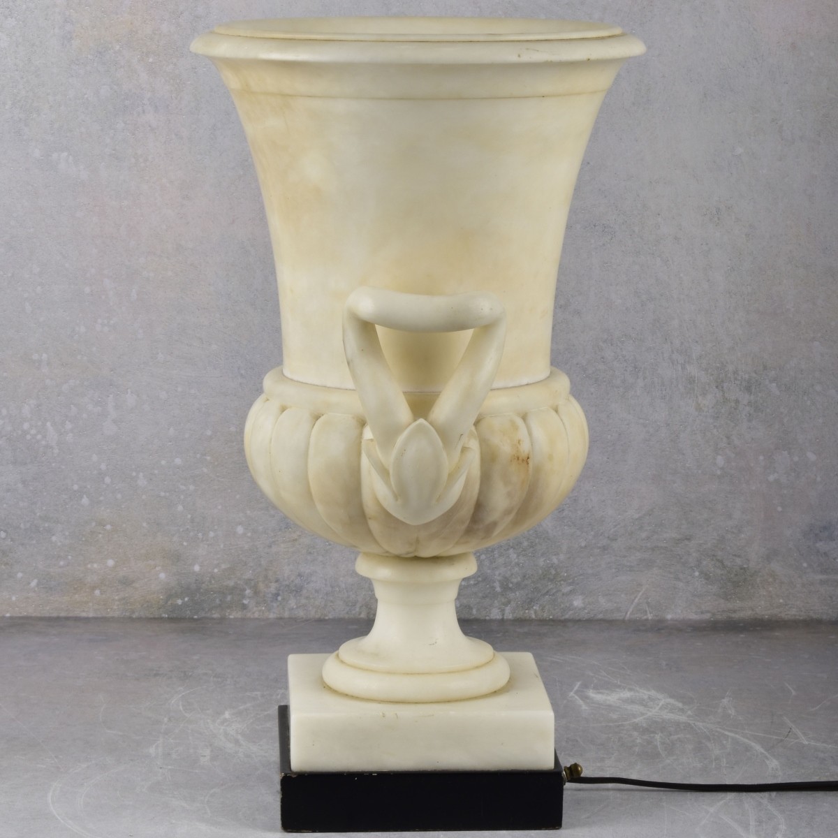 Vintage Marble Urn Shape Lamp