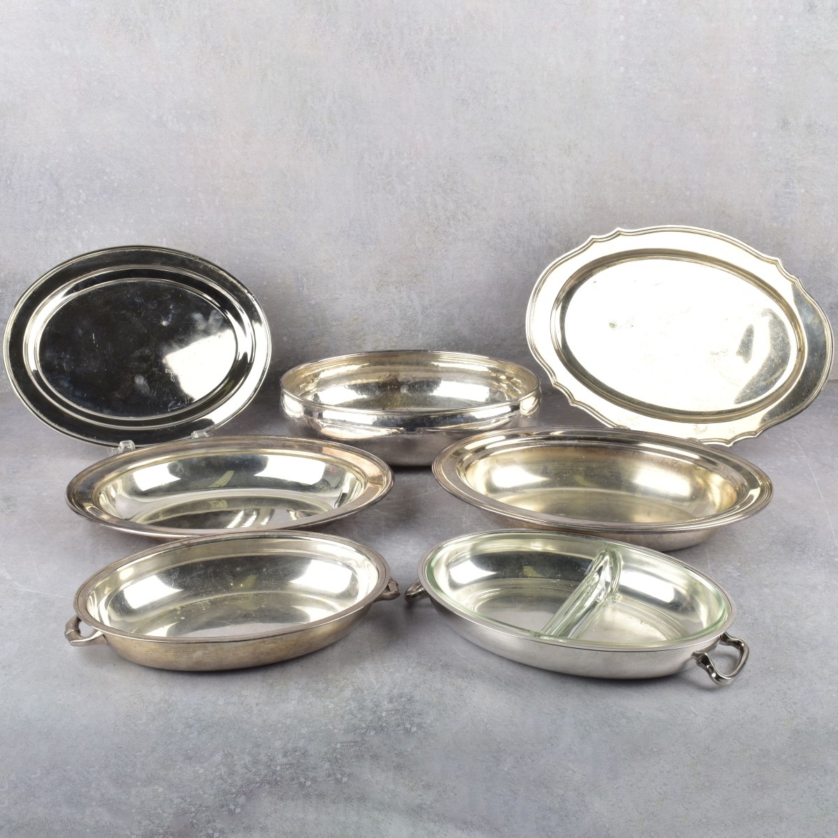 Large Box Lot of Silver Plated Pieces