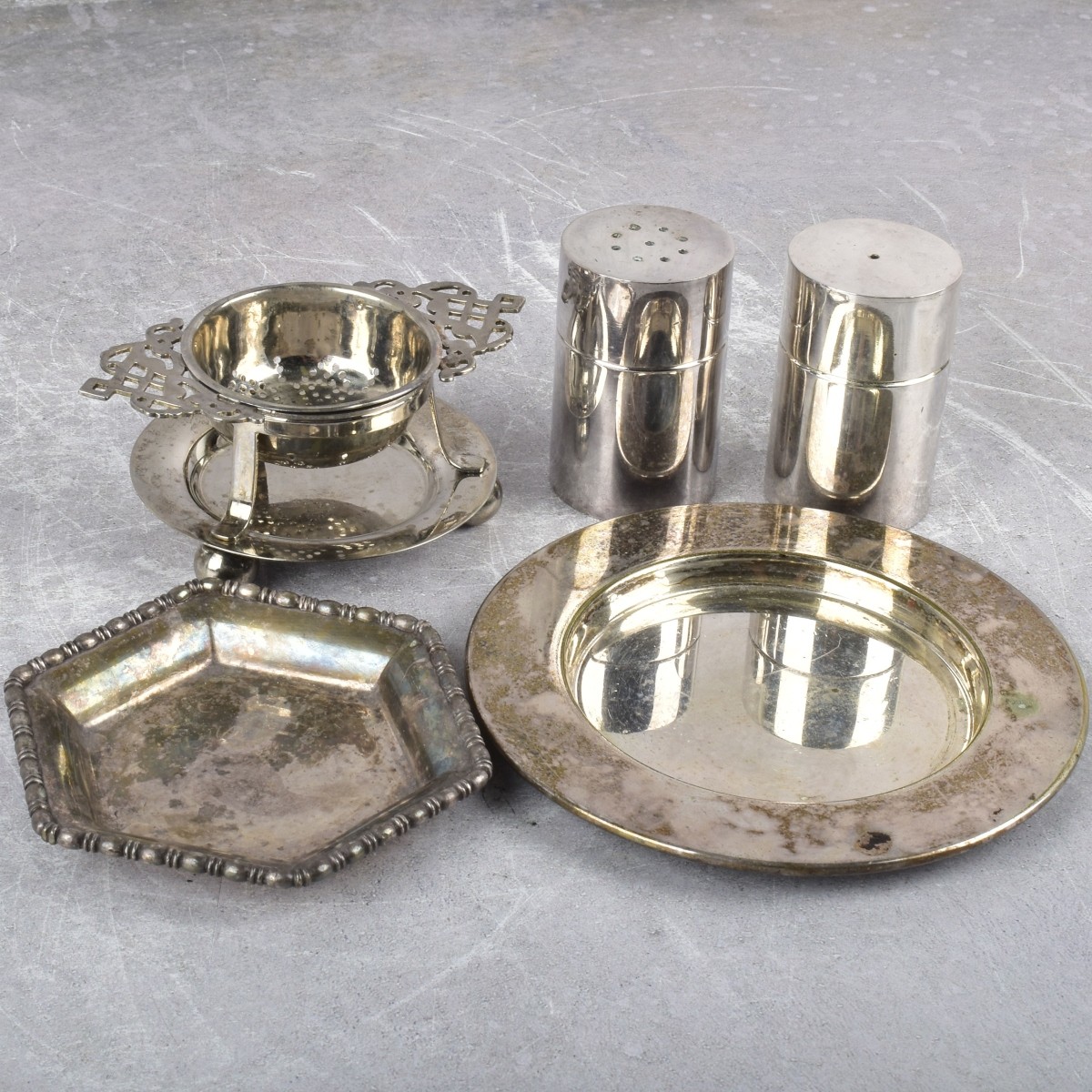 Large Box Lot of Silver Plated Pieces