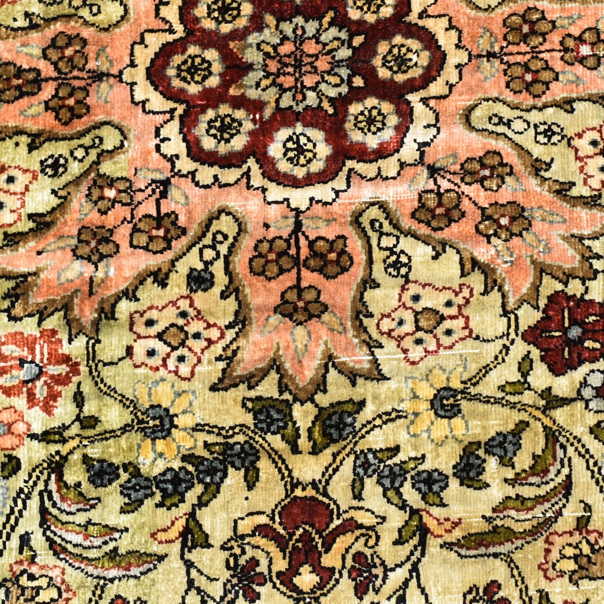 Semi-antique Tabriz Silk Rug