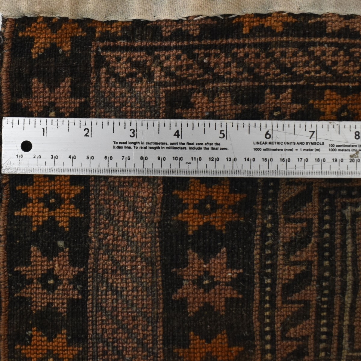 Semi-antique Shirvan Flat Wove Wool Rug