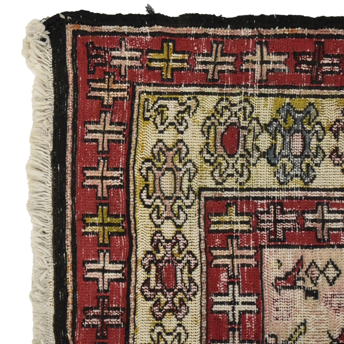 Semi-antique Soumak Wove Wool Rug