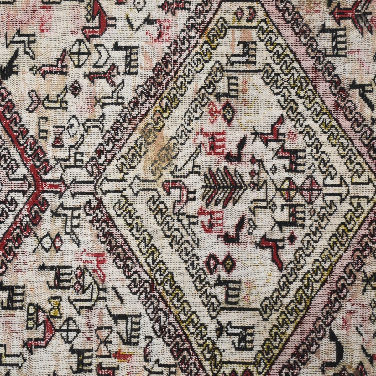 Semi-antique Soumak Wove Wool Rug
