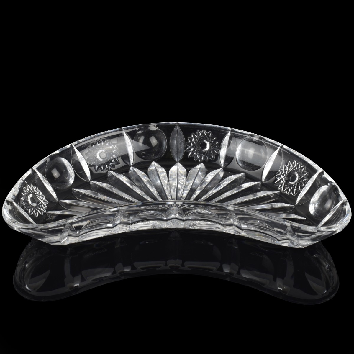 Crescent Shape Glass Side Dishes