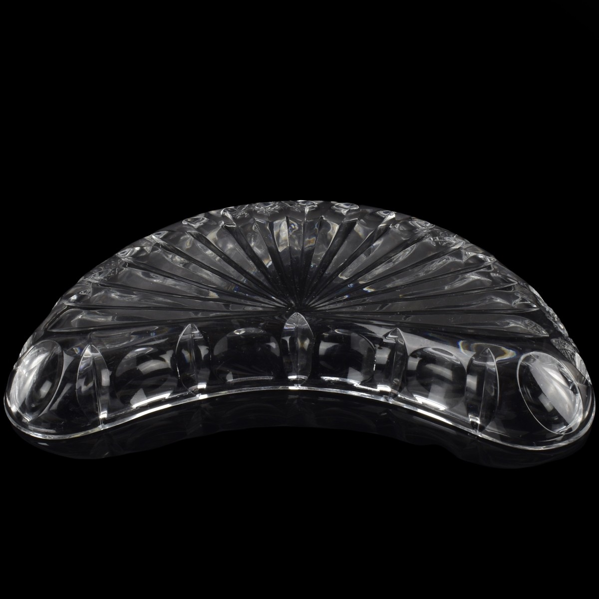 Crescent Shape Glass Side Dishes