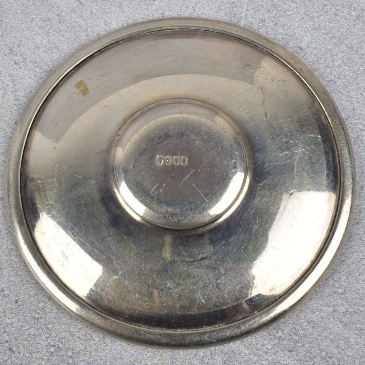 Sterling 900 Mini Tea Strainers with Saucers