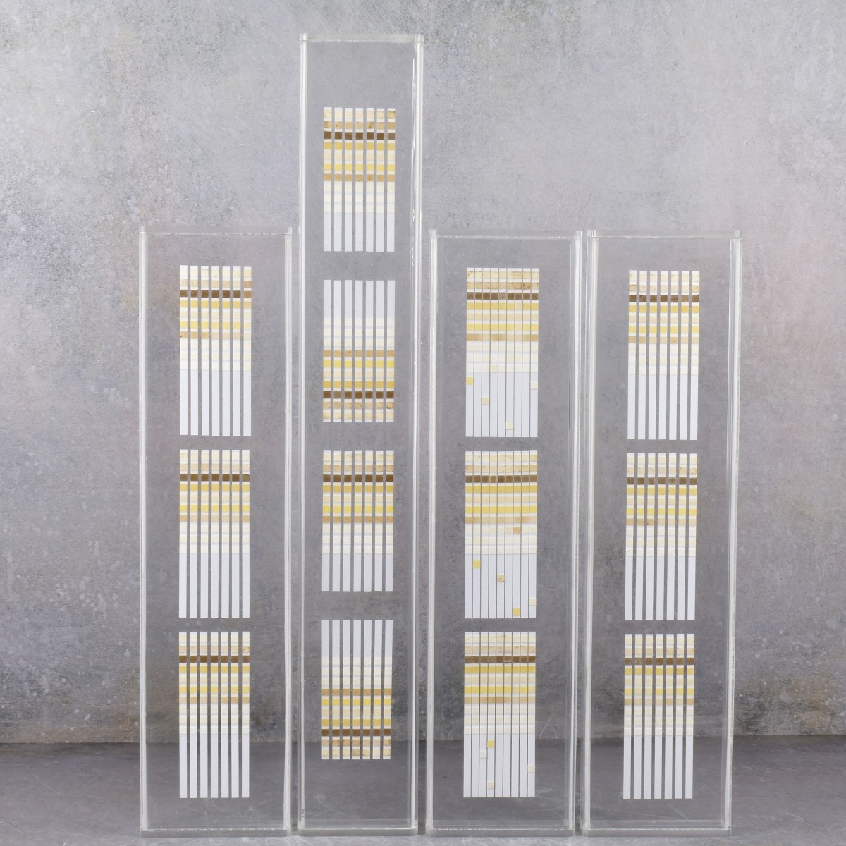Agam Style Acrylic Encased Art Strips
